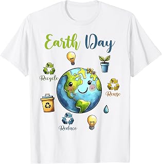 Retro Earth Day Reduce Reuse Recycle T-Shirt