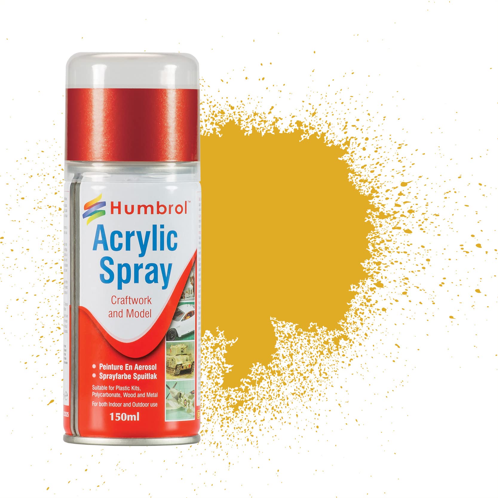 Buy Humbrol AD6016 Acrylic Paint Metallic No. 16 Gold 150ml Modeling