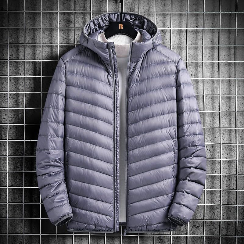 Mens Down Jackets with Hood Lightweight Puffer Jacket Casual Quilted Insulated Puffy Coat Packable Warm Winter Coats2