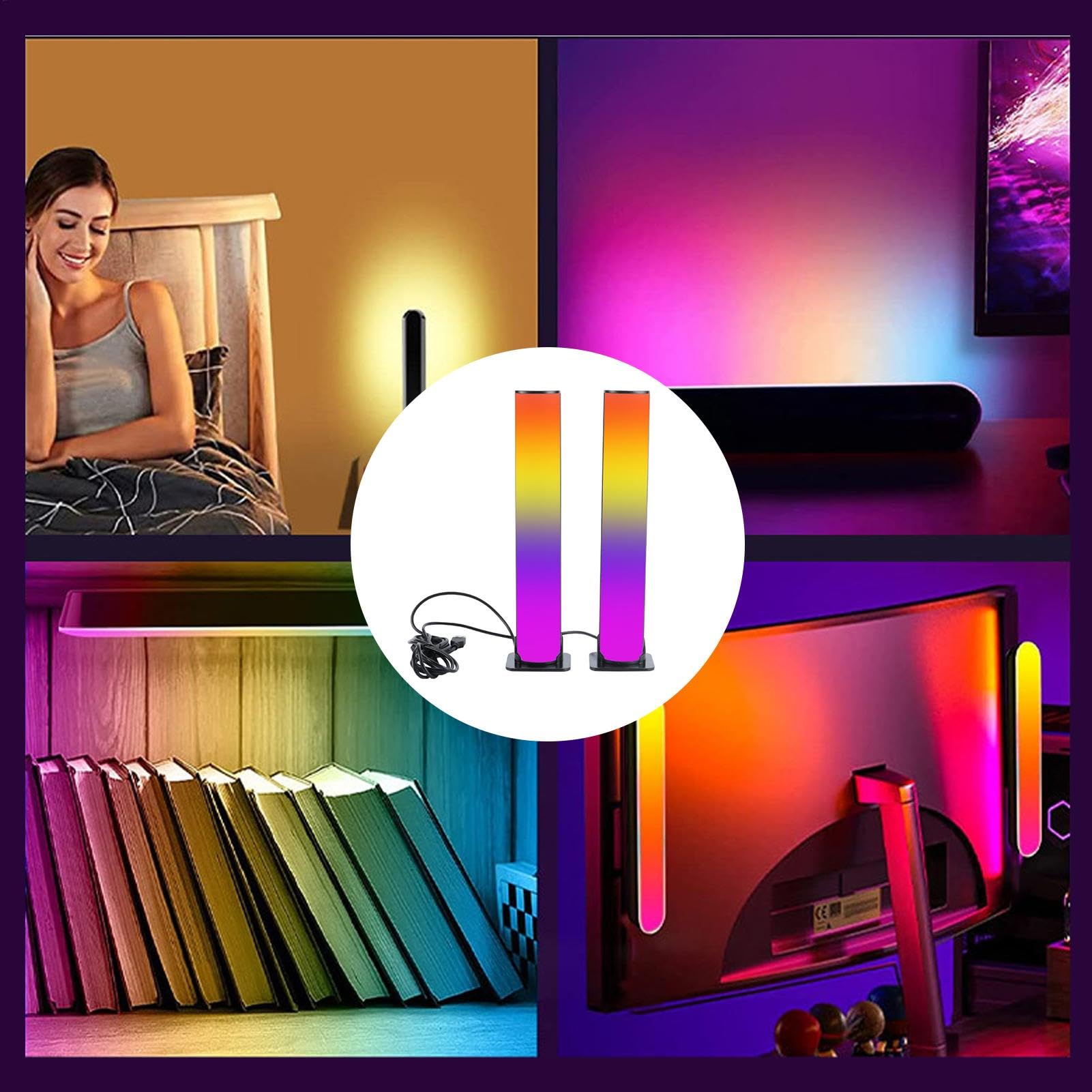 Barra luminosa a LED per scrivania, decorative RGB Luce RGB controllata