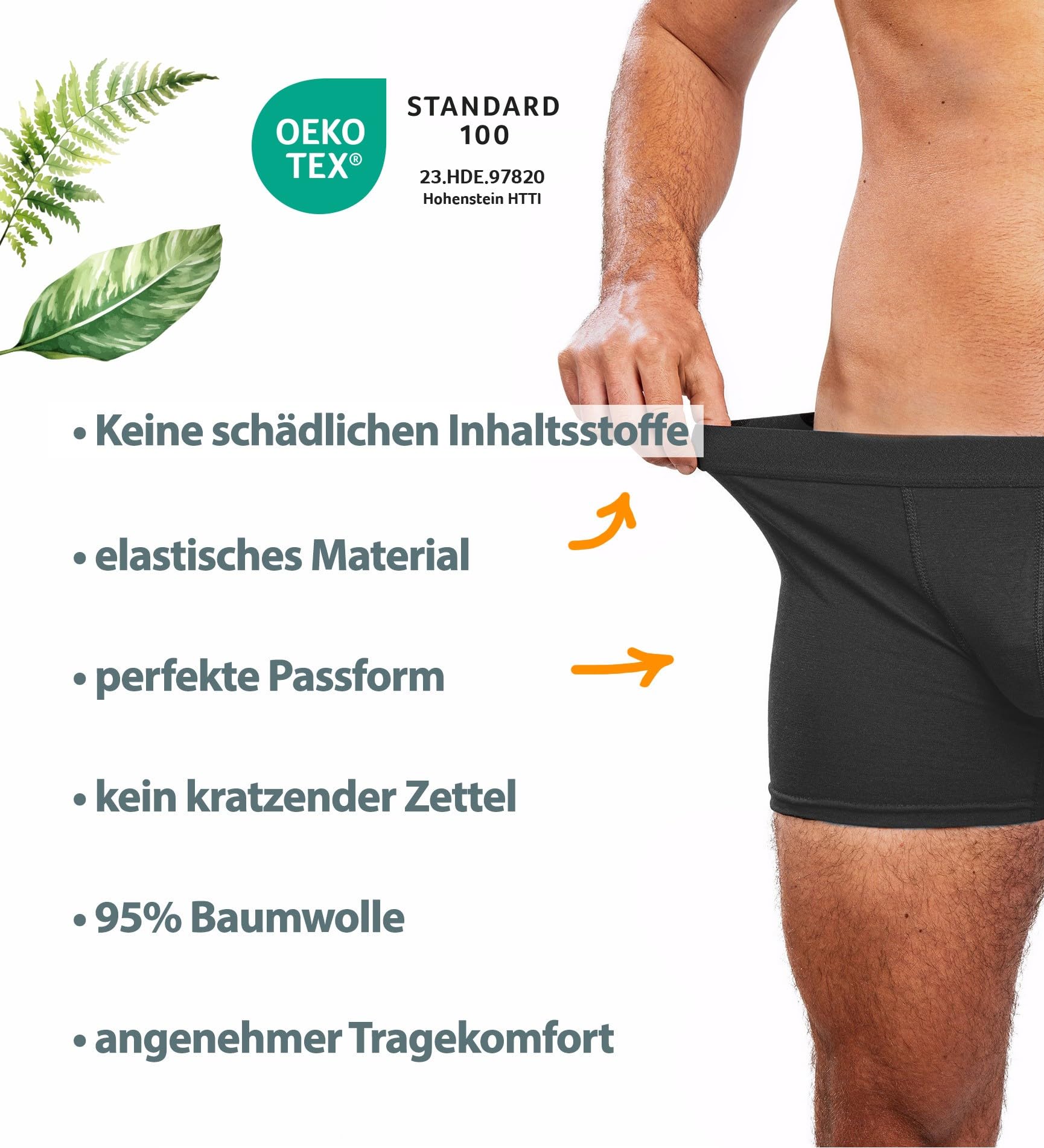 Kemes Boxershorts Herren Baumwolle 10er Pack Unterhosen Männer Unterwäsche Gr. S-4XL