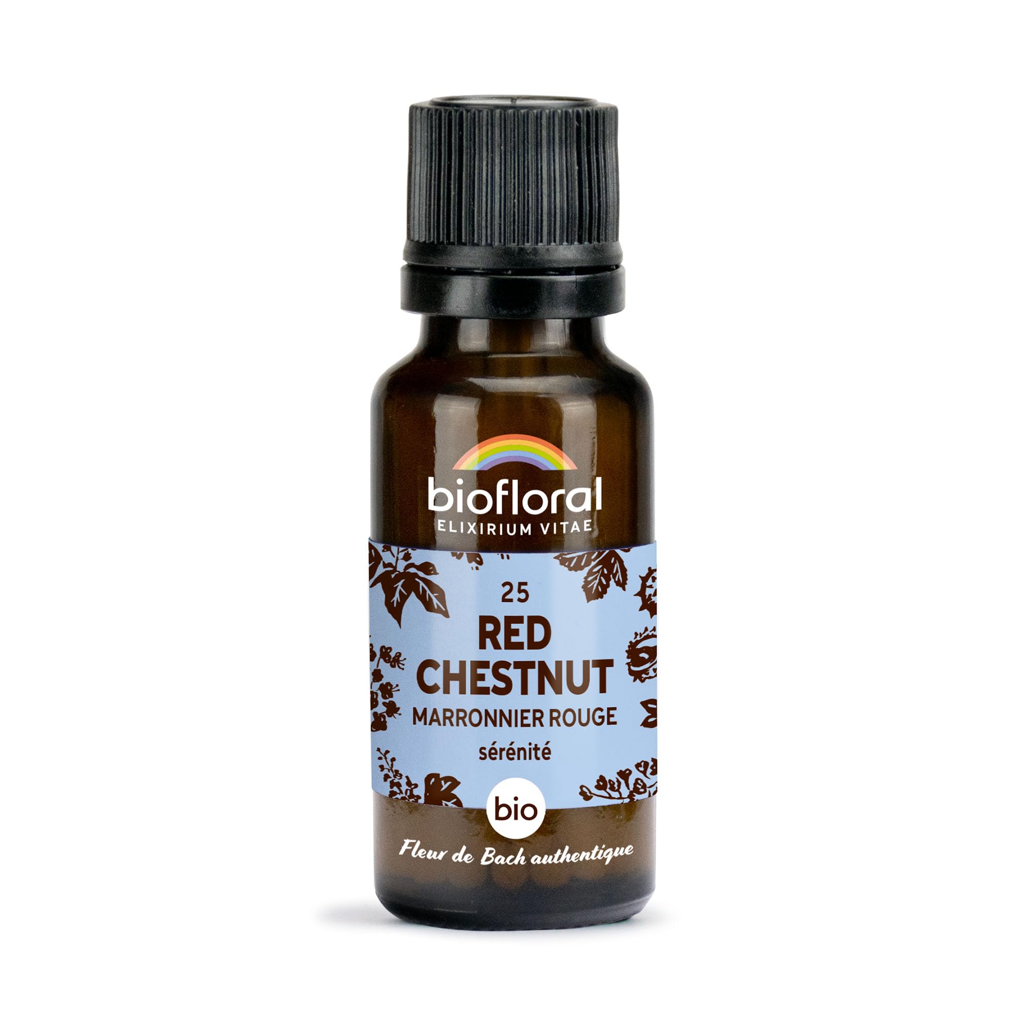 Biofloral 25 Red Chestnut, Red Chestnut Organic Granules 19.5 g Bach Flower
