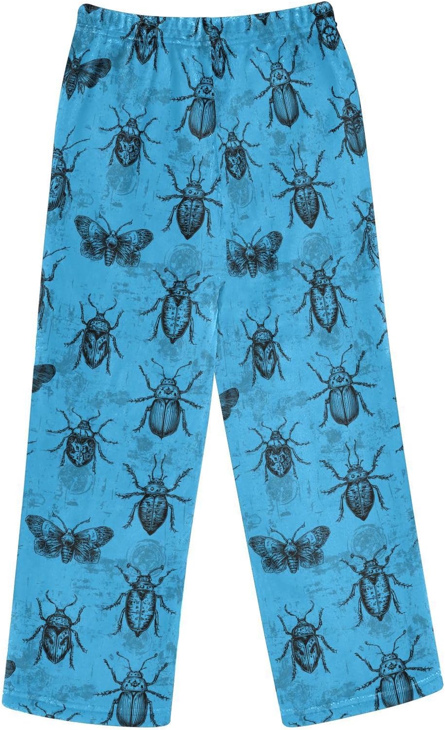 visesunny Insects Black Outlines Boys Pants for Kids Fleece Bottoms Long Jogger Pants Trousers with Pockets Size 6-14Y