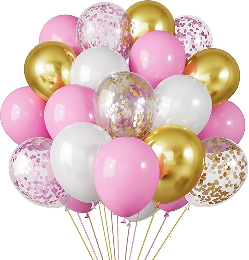 Best gold and pink balloons