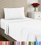 Utopia Bedding Full Sheet Set - Brushed Microfiber - Soft Bed Sheets for Full Size Bed - Luxury Bedding Sheets with Fitted Sheet, Flat Sheet & 2 Pillow Cases - Deep Pocket (Navy)
