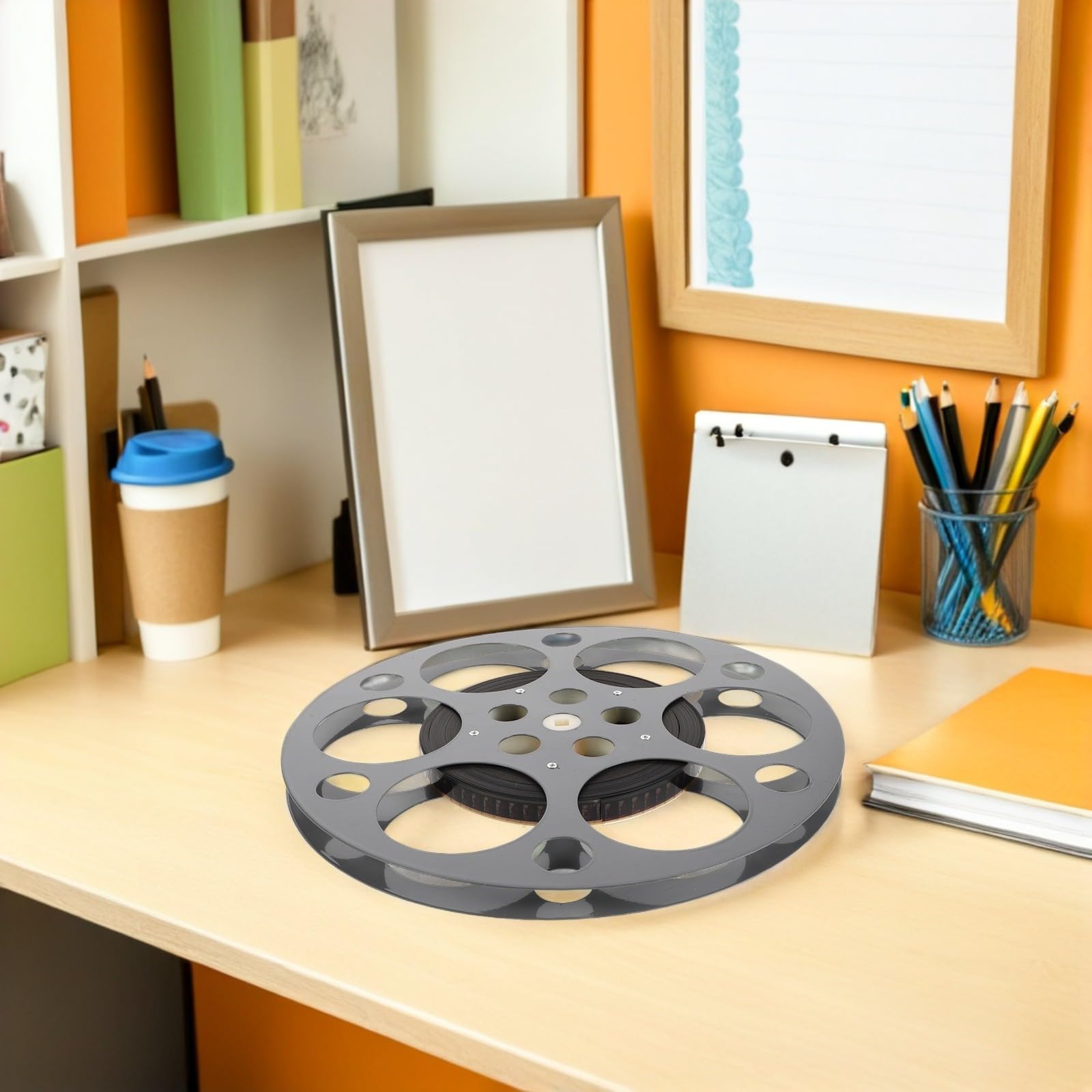 TEHAUX Vintage Filmrollen Wanddeko aus Eisen für Spielzimmer und Bar