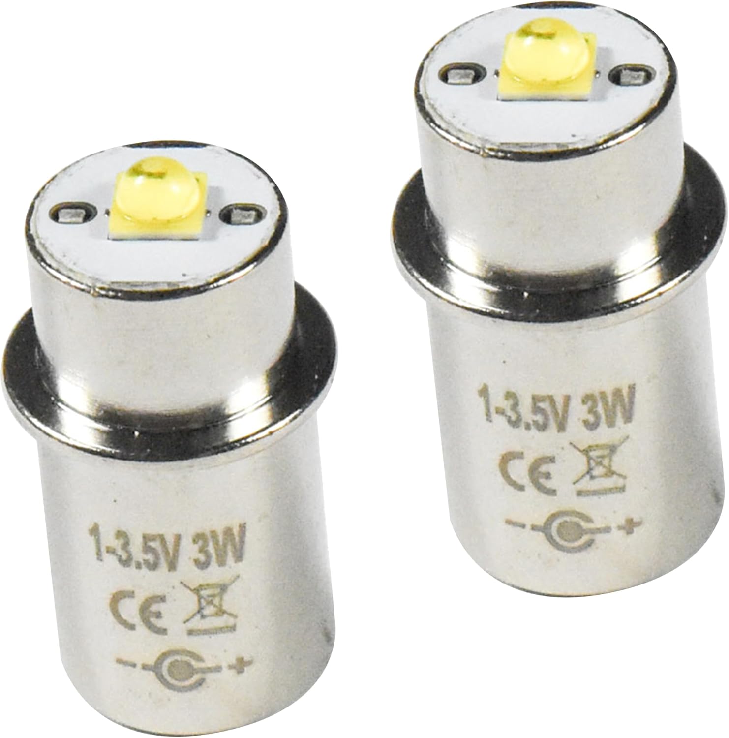 HQRP 200LM 3W LED Ersatzbirne fuer Mag-Lite 2 3 D C Zellen Taschenlampe ...