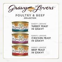 Vista 2 de Purina Fancy Feast, Paquete de comida gourmet húmeda para gatos, (24), 3 oz en latas, 0