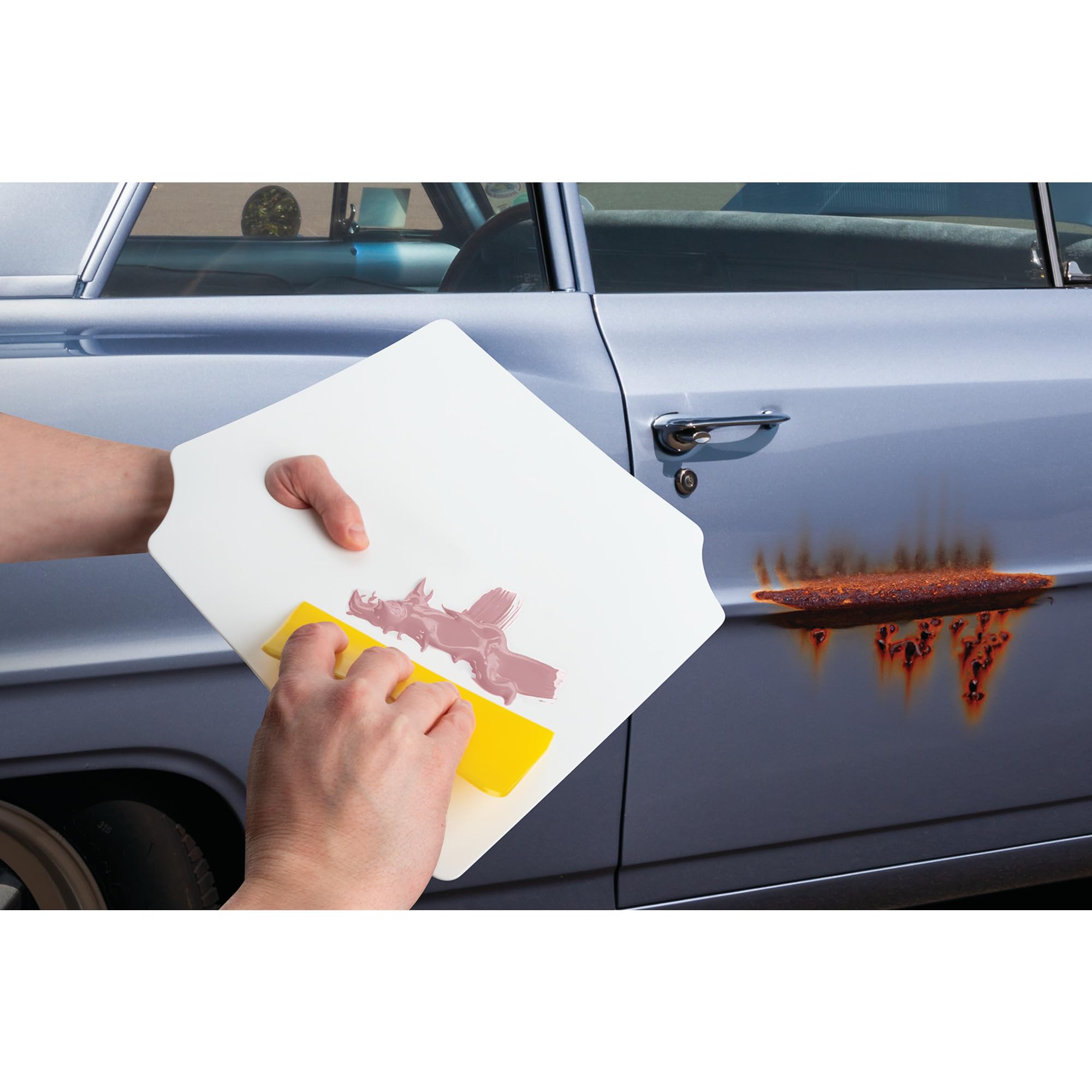 Performance Tool W1001 Flexible Plastic Spreader Set - 3 Convenient Sizes, Ideal for Filler or Putty Spreading, Easy to Clean