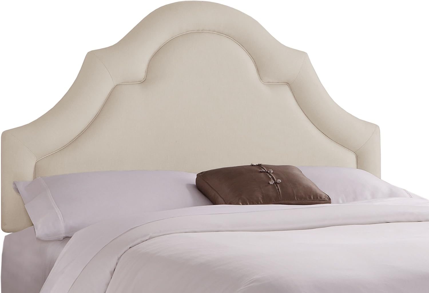 Twin Marin Upholstered Headboard, Chalk, Handcrafted