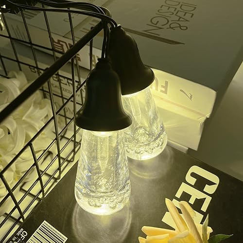 Miniatura 9 de AWQ Guirnalda de luces para exteriores de 60 pies, estilo vintage, inastillables, resistentes a la intemperie, para bodas, fiestas, vacaciones