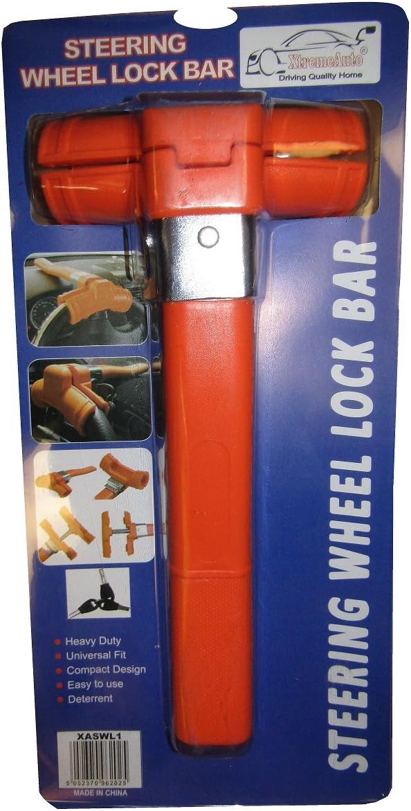 Xtremeauto® Steering Lock Bar, Anti Theft, Security Device For Car/Van/Motorhome Steering