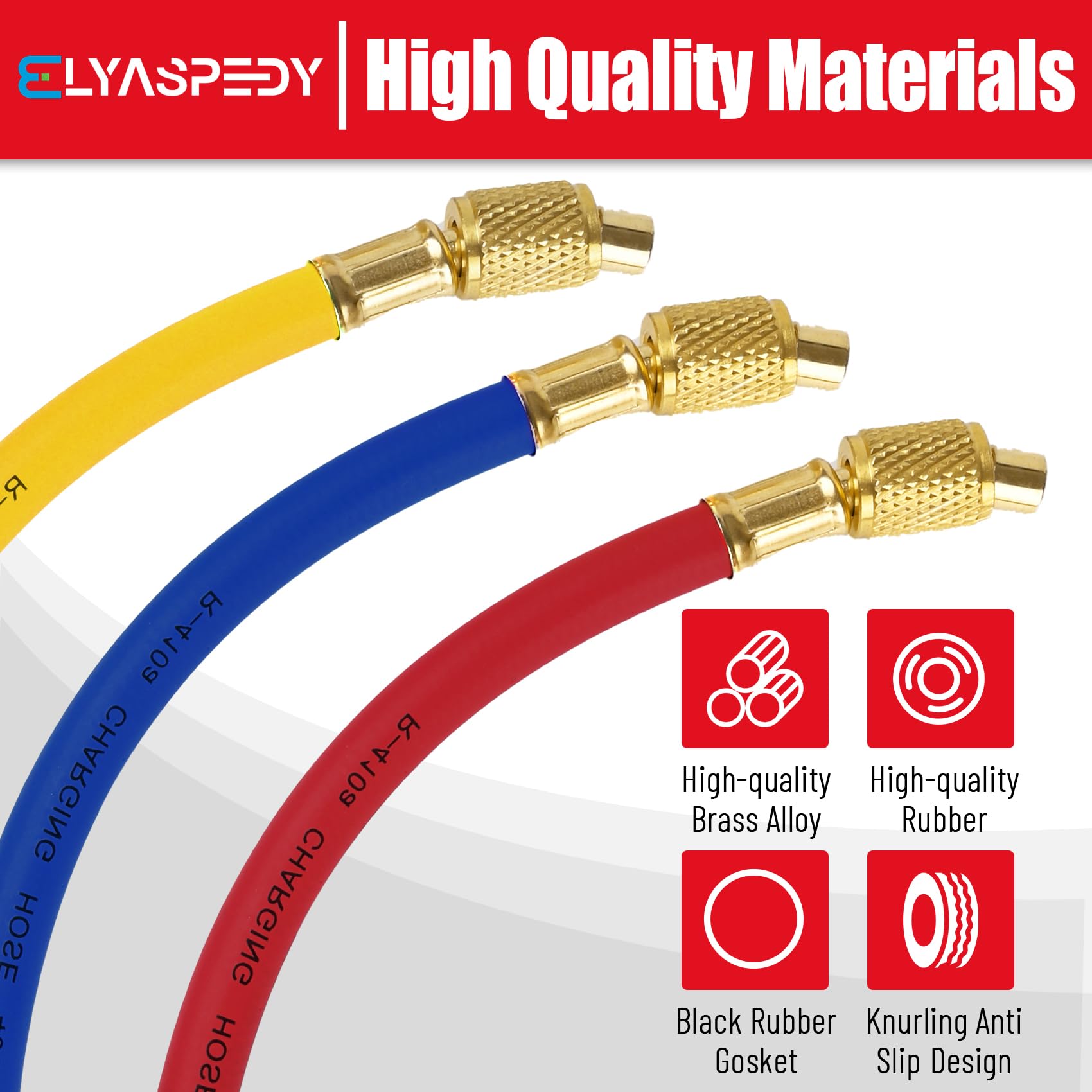 FlexFlow Refrigerant Hoses - 1/4" Adapter -6
