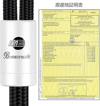 Amazon | BOAACOUSTIC 2rca（オス） to 2rca（オス） ステレオ