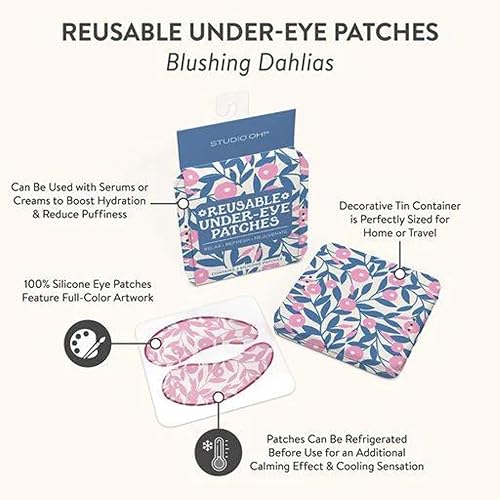 Miniatura 10 de Studio Oh! Parches reutilizables para debajo de los ojos, tratamiento de ojos hinchados y máscaras para debajo de los ojos, parches para ojos 100%