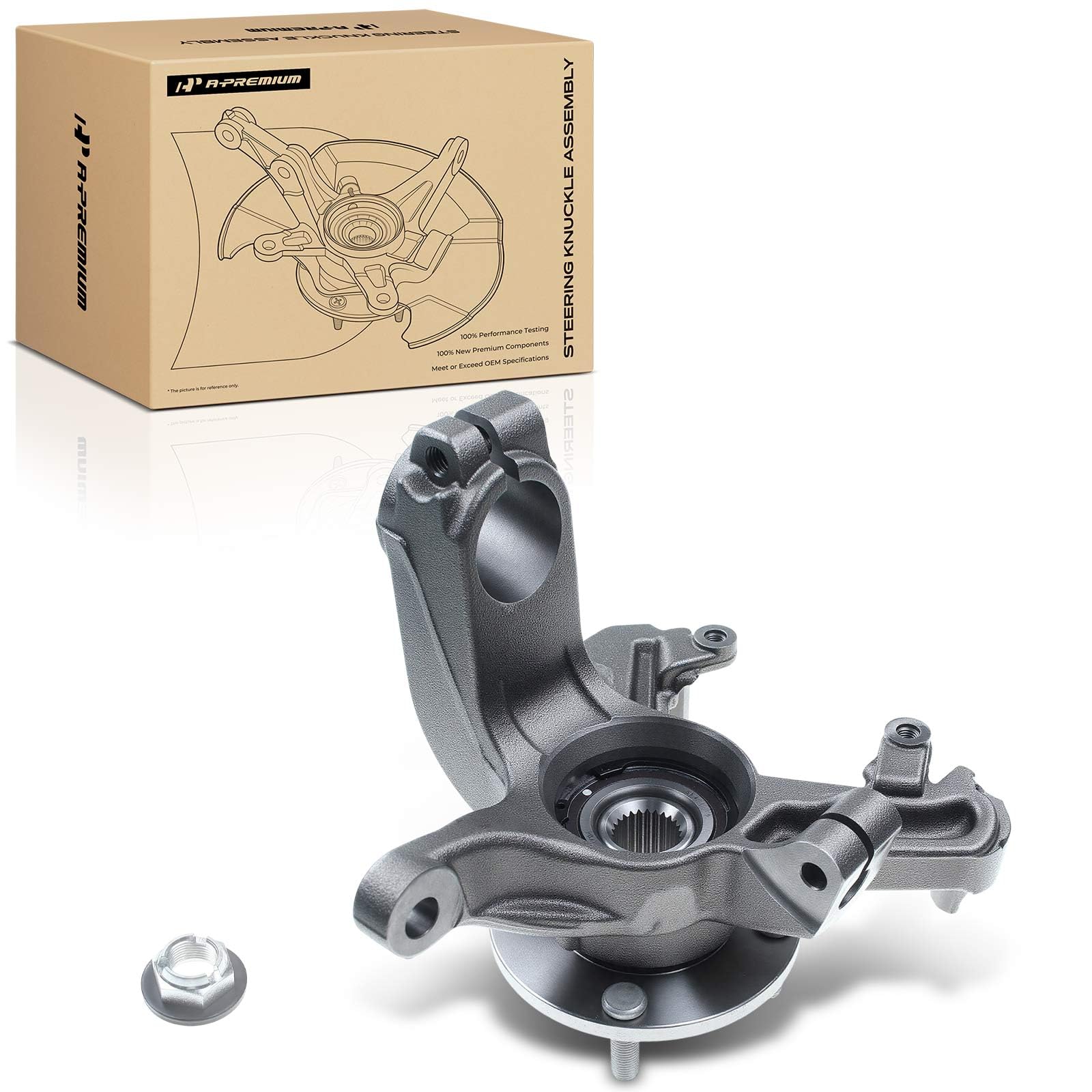 Amazon.com: A-Premium Front Left Steering Knuckle & Wheel Bearing
