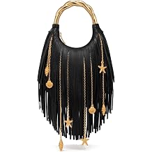 JW PEI Women's Chloe Metal Handle Fringe Top Handbag