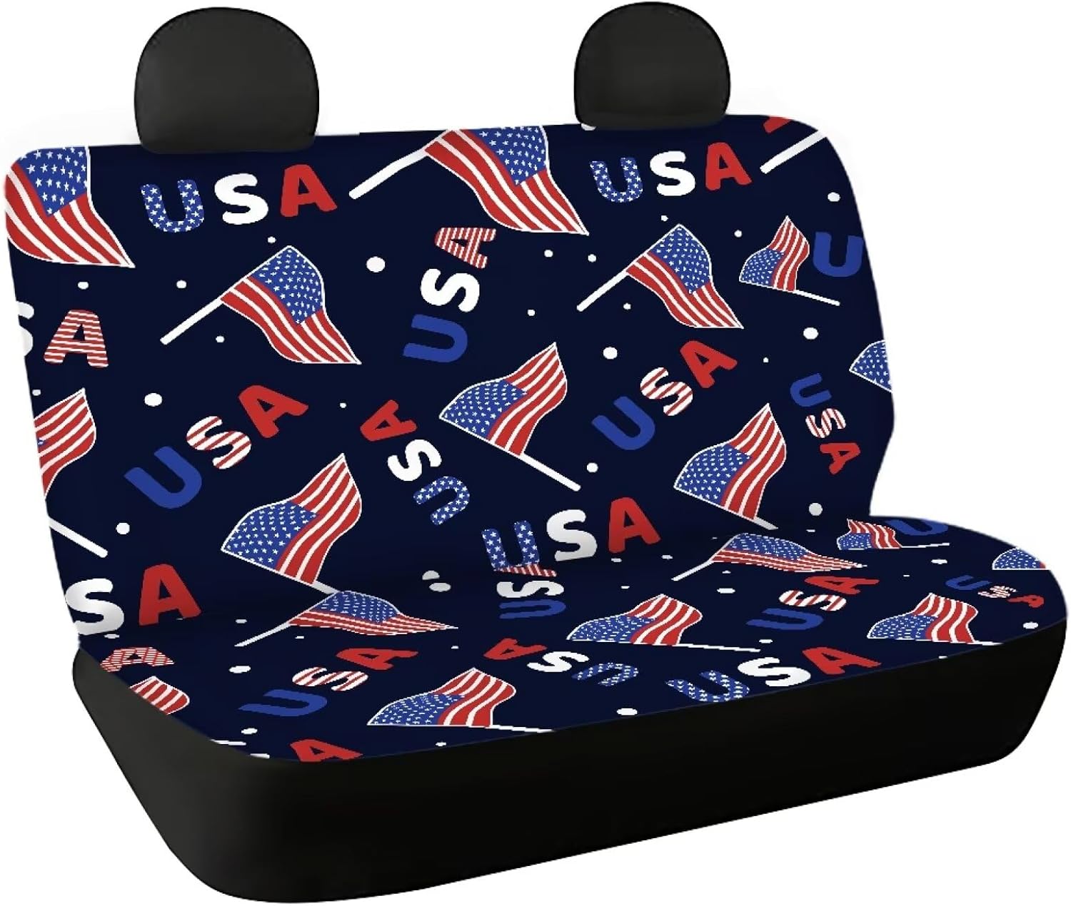 Car Rear Seat Covers,Purple Butterfly Rear Bench Protection Cushion Covers Set Against Dirt & Pet Fur Dust-Proof Universal Car Accessories Decoration Set