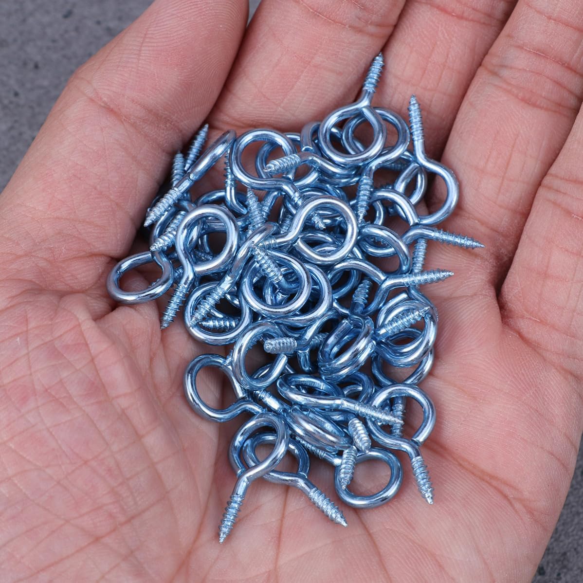 Silver Screw Eye Pins for Jewelry Making, Metal 300pcs