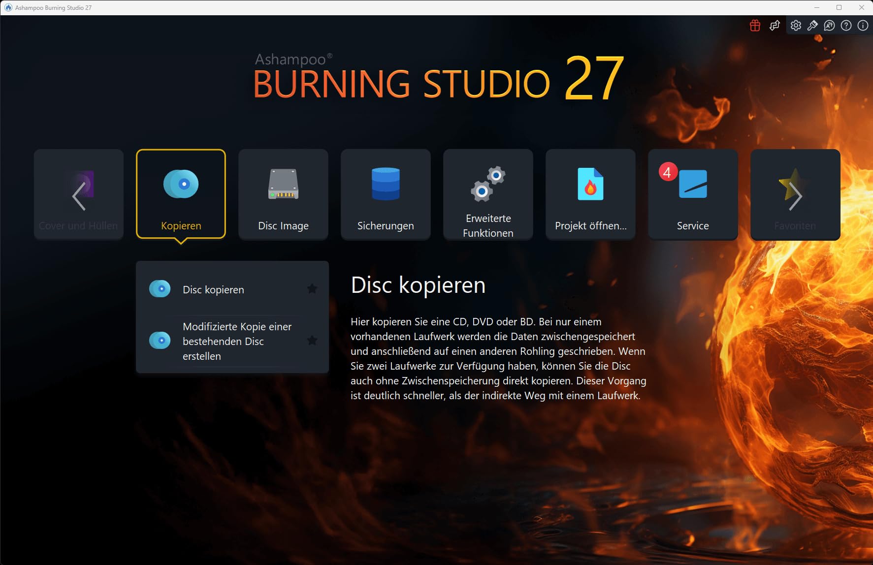 Burning Studio 27 - Brennen - Kopieren - Sichern Das Multimedia Genie für Filme, Fotos, Musik und Daten für Windows 11 / 10