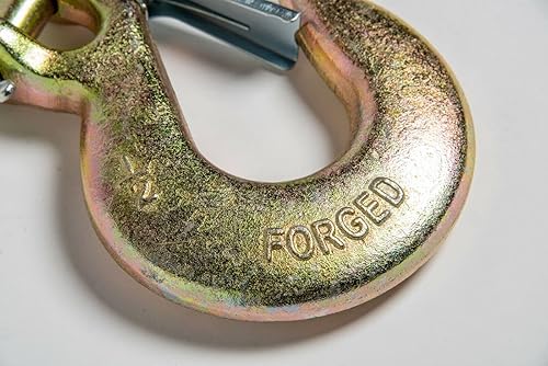 Miniatura 3 de Hi-Gear Ganchos deslizantes Clevis con cadena de seguridad para cadena de remolque de 1/2 pulgada, capacidad de trabajo de 9,000 libras, grado 70