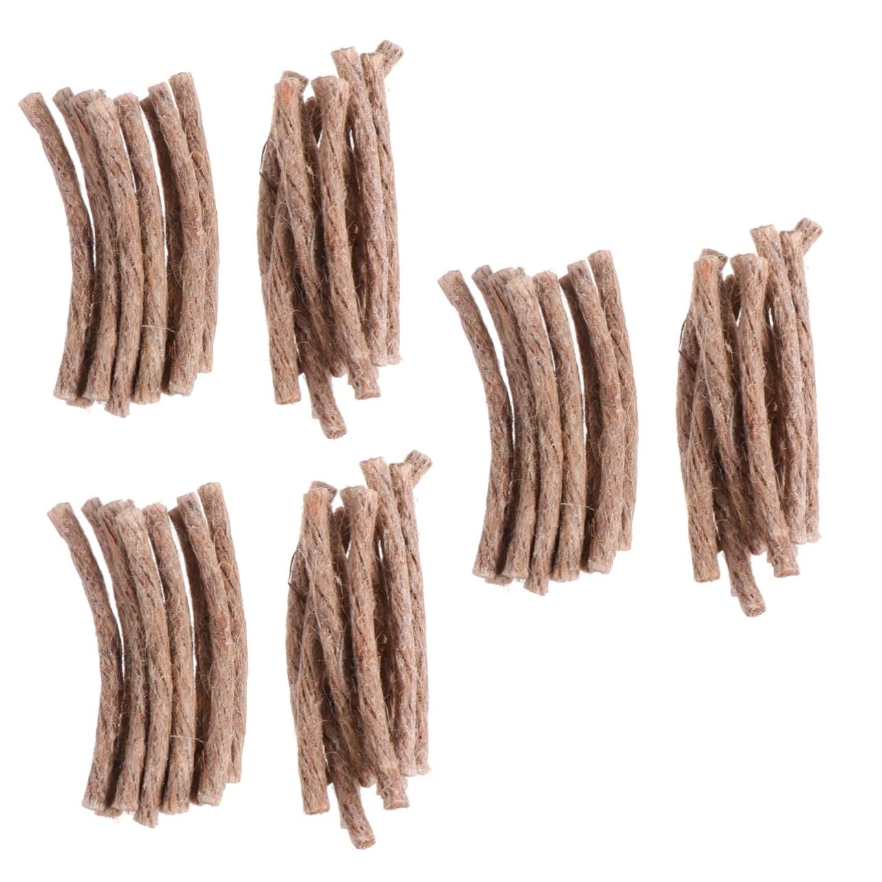 Sosoport 3sets Camp Fire Starter Wick Cord Survival Camping Rope Starters for Grill/Campfires 20pcs*3