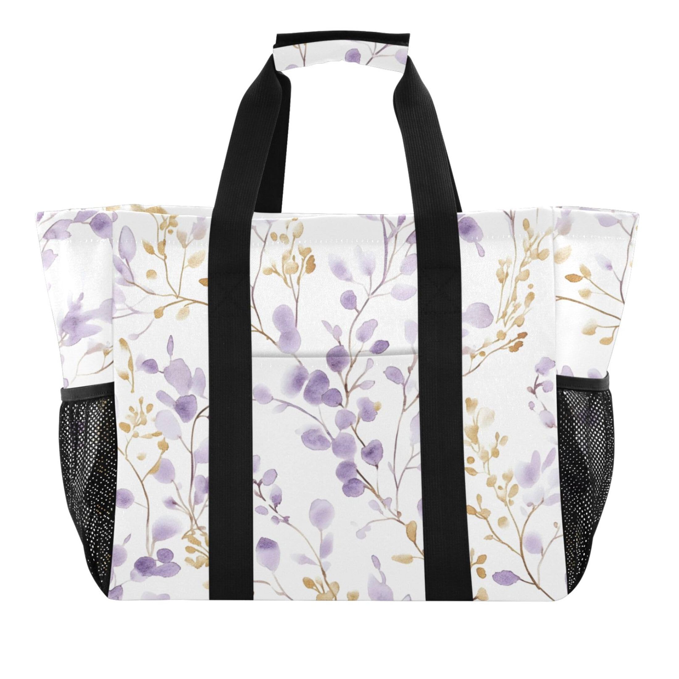 Sac de plage d'exception en toile imperméable de qualité supérieure imprimé fleurs - 8