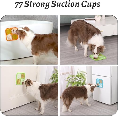 Miniatura 2 de MateeyLife Alfombrillas para lamer perros y gatos grandes alfombrilla para lamer con ventosas para aliviar la ansiedad del perro almohadilla para