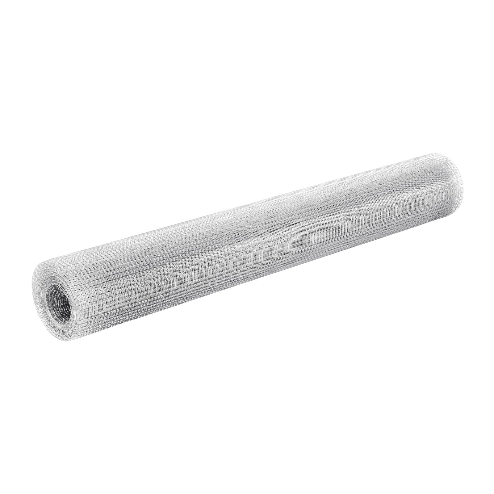 VEVOR Malla Metálica 1,5 m x 15,2 m, Malla de Alambre Fina de 12,7 mm x 12,7 mm, Rollo de Rejilla Metálica de Acero Galvanizado para Gallinero Conejero Jardín de Plantas, Previene Ratones Roedores