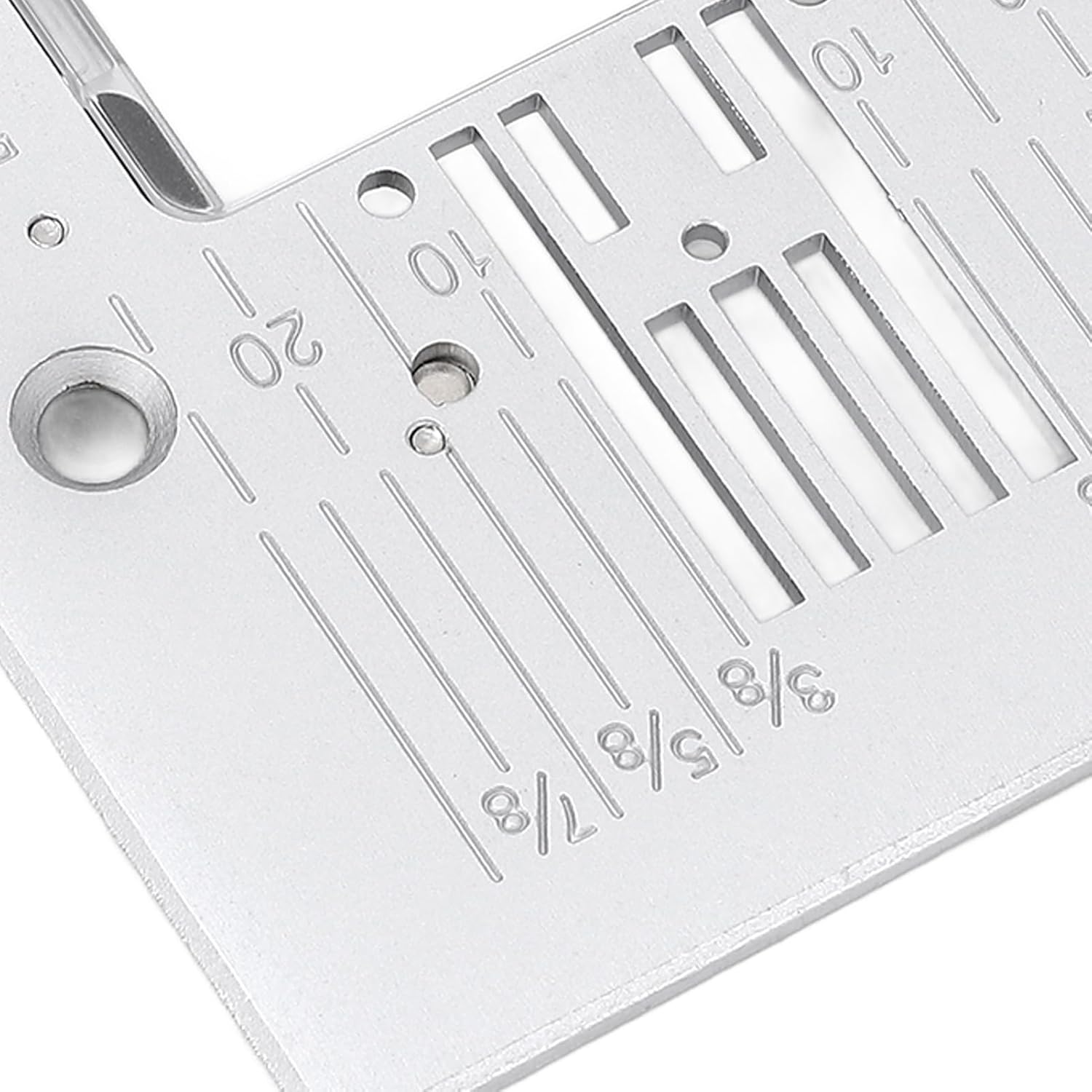 Straight Needle Throat Straight Stitch Needle Plate Replacement Steel Throat Plate with Transparent Cover for Passport 2.0 3.0 Sewing Machine