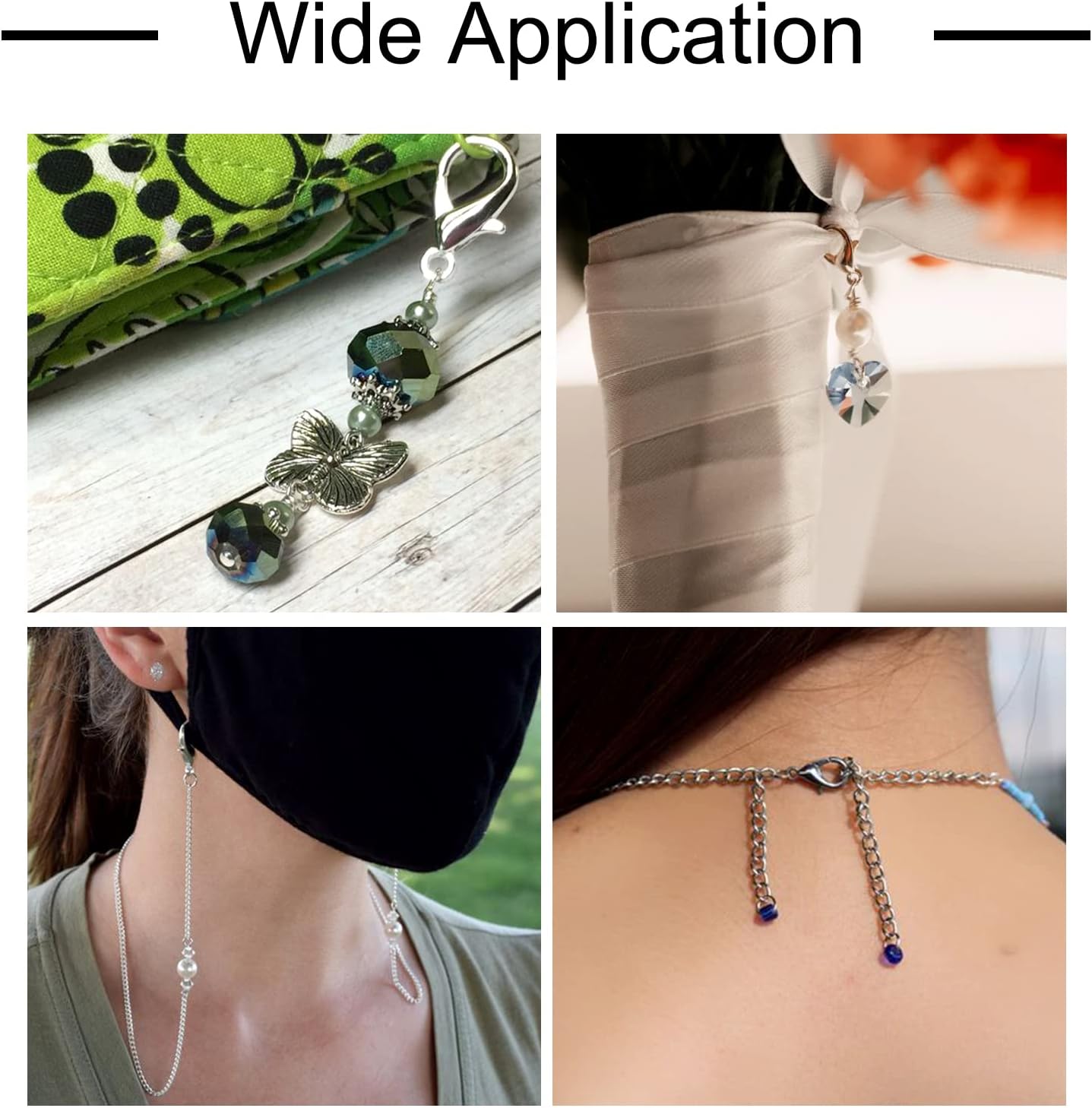 Pandahall 100Pcs 304 Stainless Steel Lobster Claw Clasps 13x8x4mm Polishing Jewelry Clasps Connectors for Bracelet Necklace Jewelry Making - Image 3