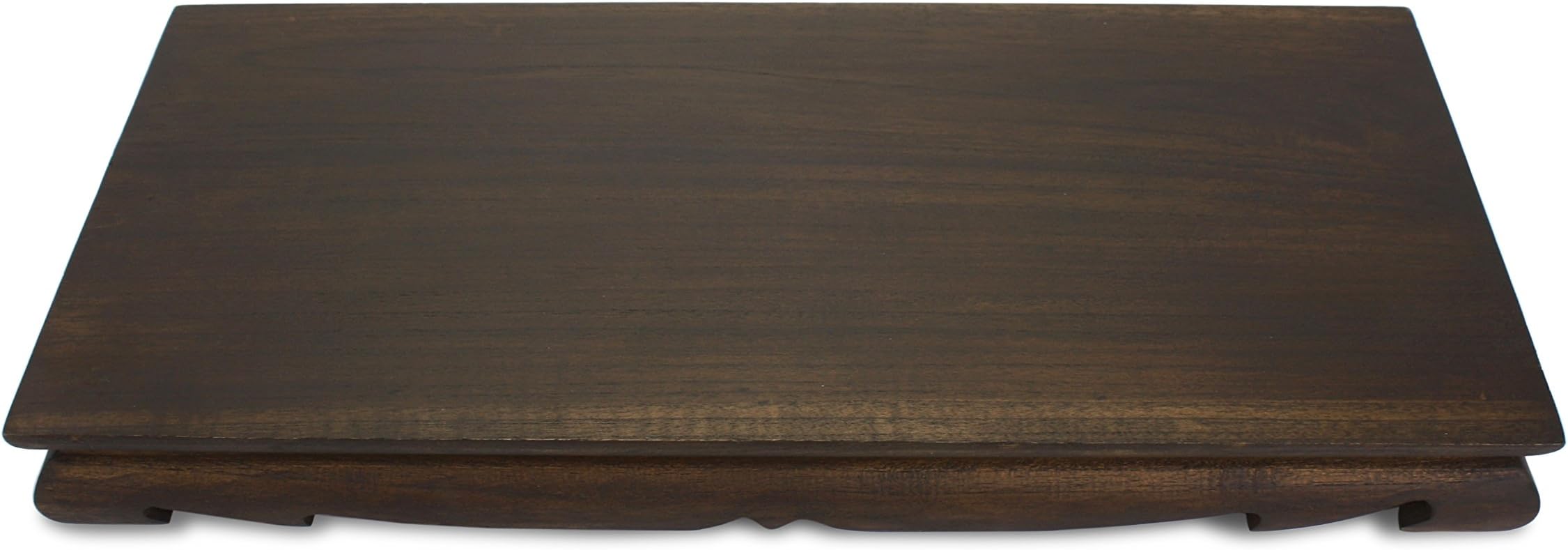 Ornamental Teak Wood Buddhist Display Stand Altar for Buddhas/Ganesh/Votive Figurines, 45.8cm long