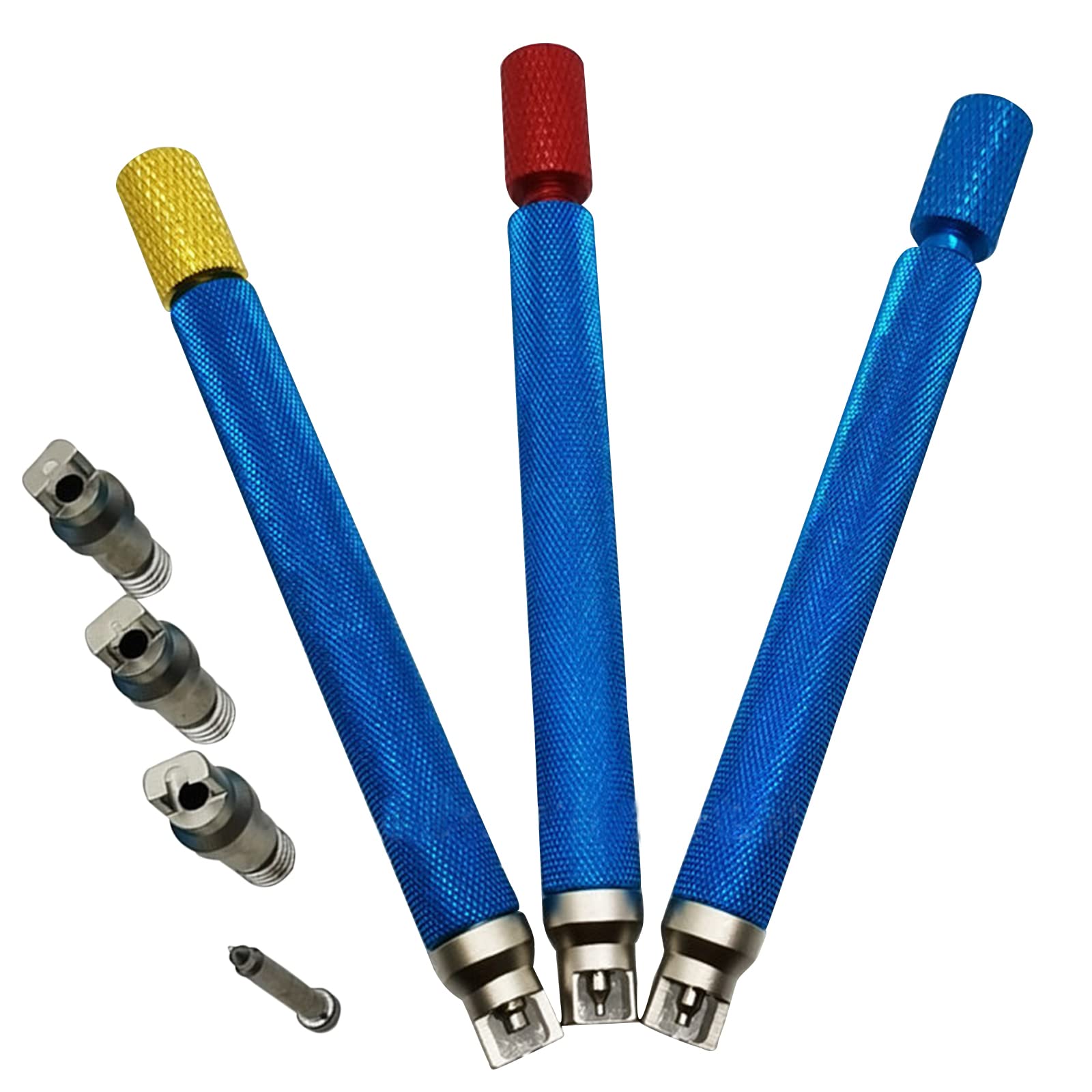 MOUDOAUER Juego de herramientas de mantenimiento 6 en 1 de acero duradero para relojes, herramientas de mantenimiento y reparación de relojeros, accesorios de reloj