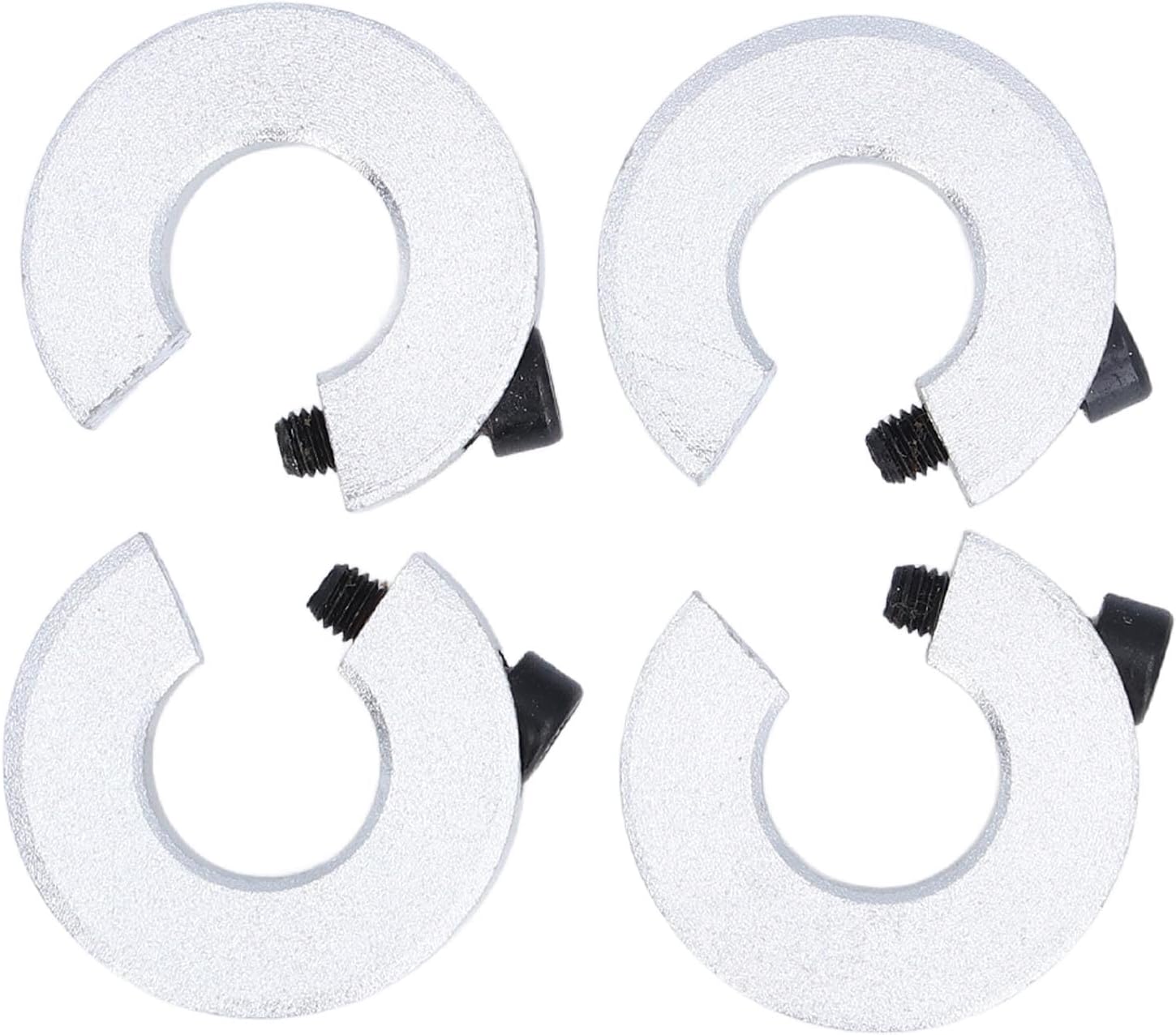 Aluminum Alloy Linear Rail Stop Collars Clamp On Shaft Limit Fixing Rings 16MM ID 35MM OD for DIY CNC Machine Tools - and Secure Shaft Collar Set