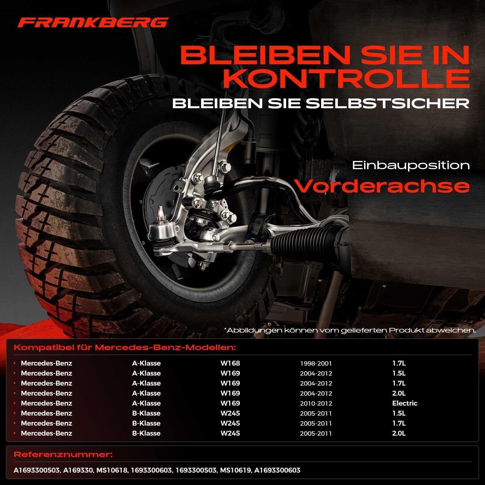 Frankberg 2x Spurstangenkopf Vorderachse MS10618