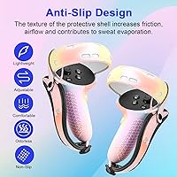 Vista 61 de Relohas Accessories for Oculus Quest 2, VR Accessory Set for Meta Quest 2, Include Controller Grip Leather Cover, VR Shell Cover, Face Cover, The