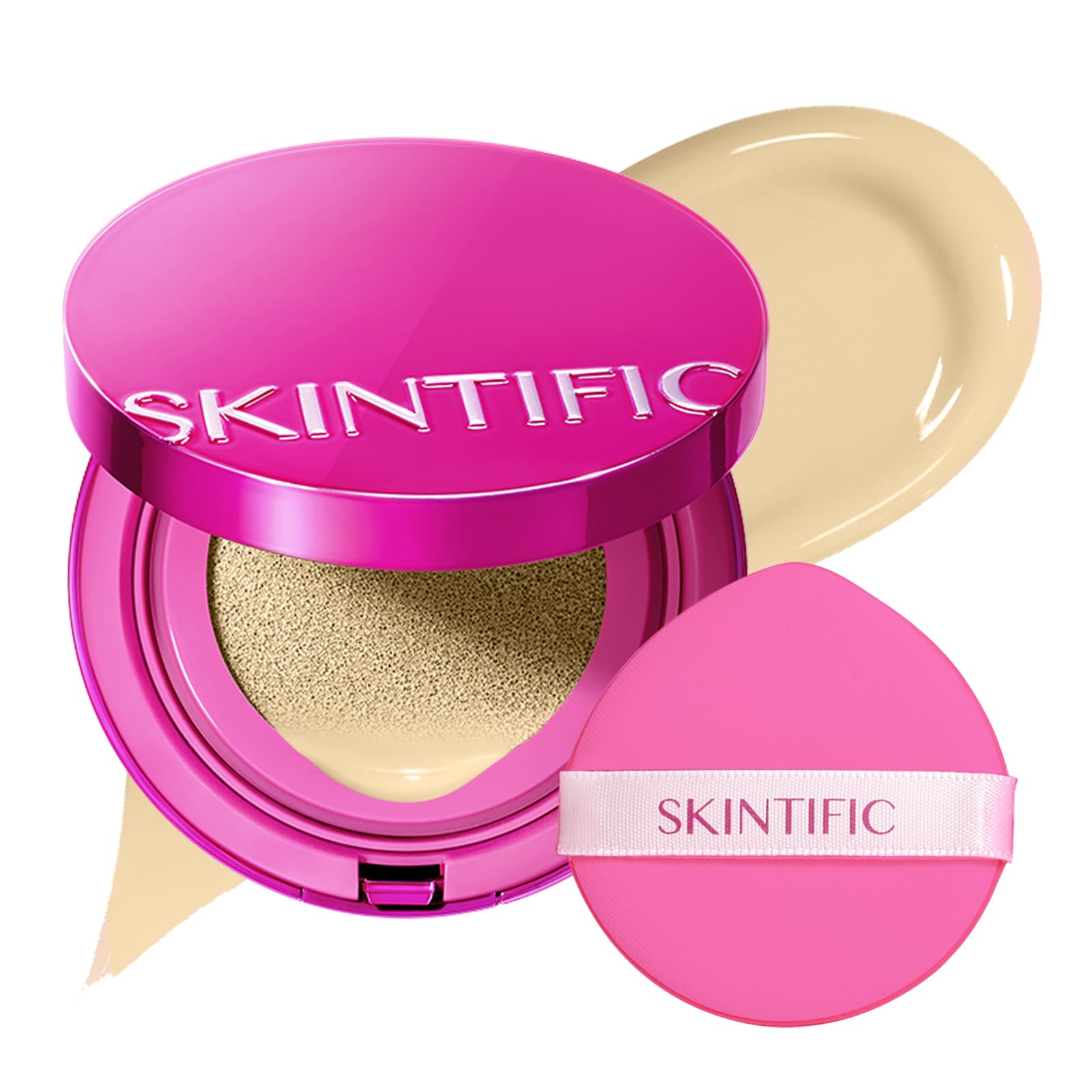 SKINTIFIC US STORE SKINTIFIC Pink Cushion Foundation Natural Glow 2G Golden Ivory