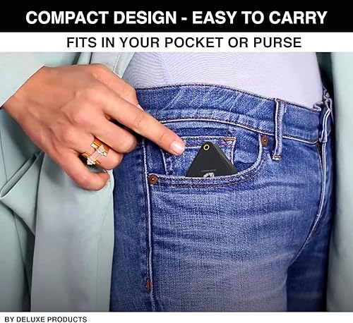 Miniatura 6 de Lupa de bolsillo plegable, diseño compacto portátil para viajes, y lente de vidrio de 2.5 pulgadas con aumento 4X para leer letras pequeñas y