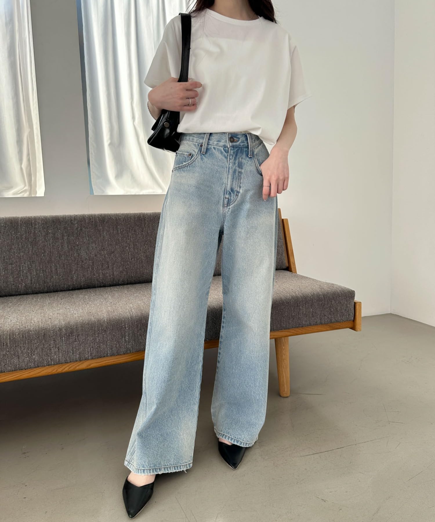 [ウィゴー] WEB限定 接触冷感 フレンチスリーブ Tシャツ 半袖 服 トップス シャツ 春服 夏服 春 夏 秋 レディース - 2