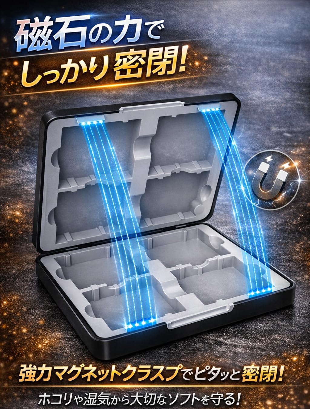 Amazon.co.jp: ゲームボーイ ソフト ケース GB 収納 ストレージ型 8個