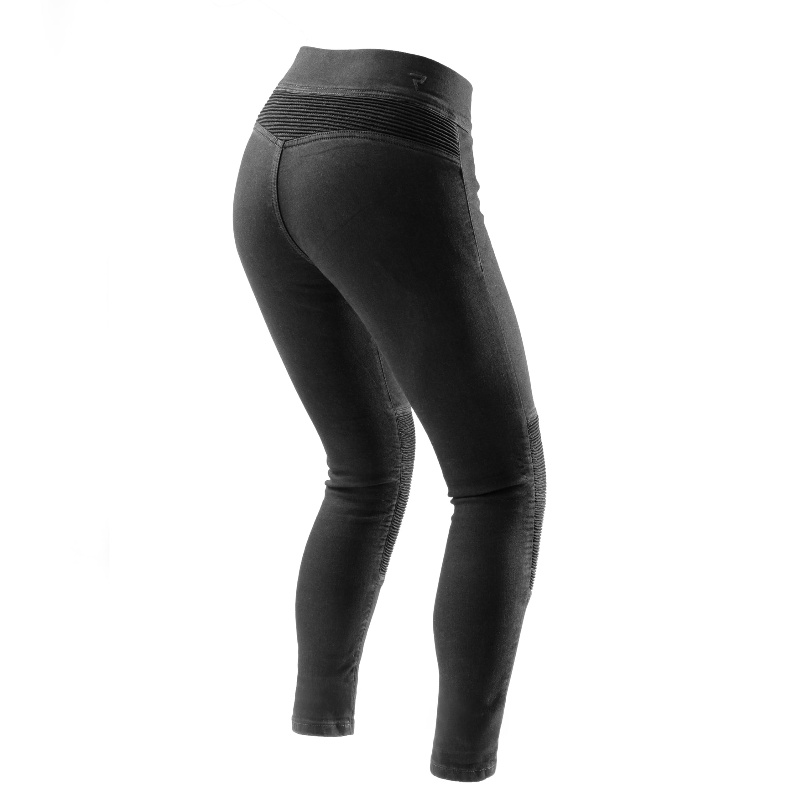 REBELHORN Chica Motorradleggings Motorradhose Damen | Aramidfaser Futter | Knie und Hüftprotektoren Stufe 2 | Tasche für Steißbeinprotektor | Hohe Taille | Skinny Fit