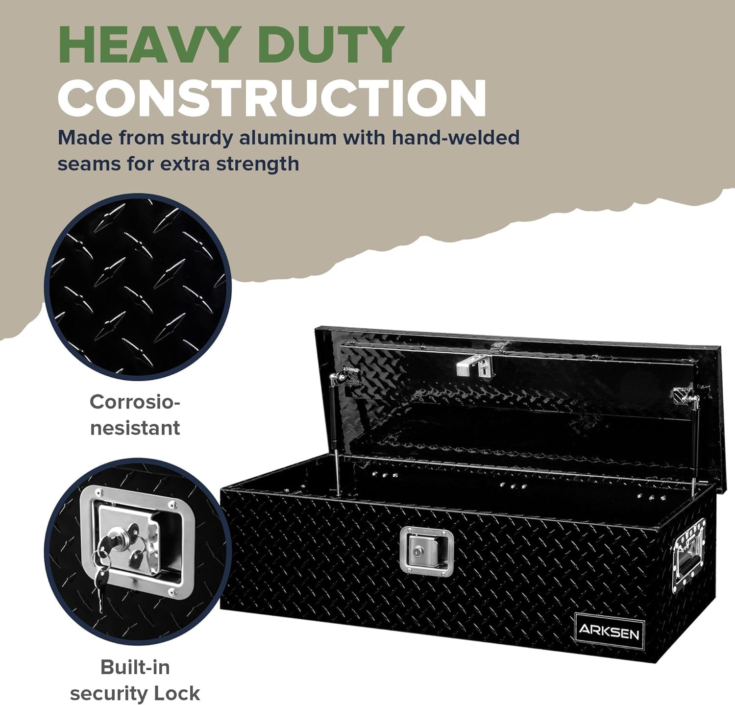 39 Inch Tool Box Snapklik.com : ARKSEN 39 X 13 X 10 Inch Diamond Plate Truck Bed Tool ...
