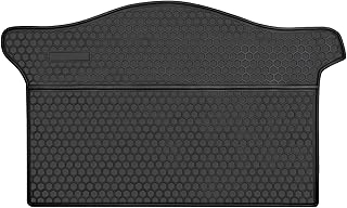 San Auto Cargo Liners Custom Fit for Honda Fit 2015 2016 2017 2018 2019 2020 Trunk Mats Black Rubber All Weather Cargo Mats Heavy Duty Odorless