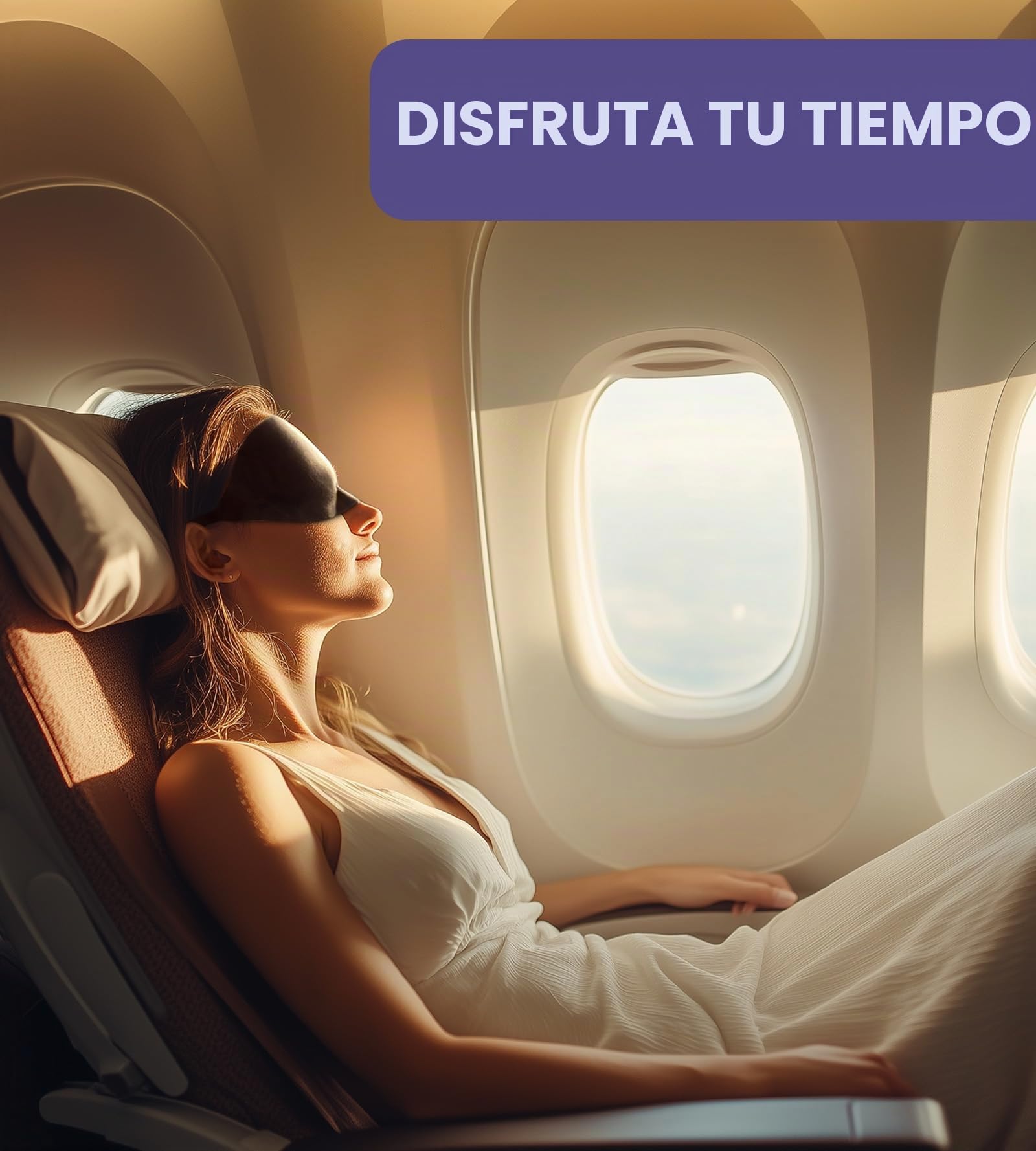 Mavogel Antifaz de algodón para dormir, diseño actualizado, bloqueo de luz con puente nasal ajustable, suave y cómodo, para hombres y mujeres, para trabajo por turnos, incluye bolsa de viaje