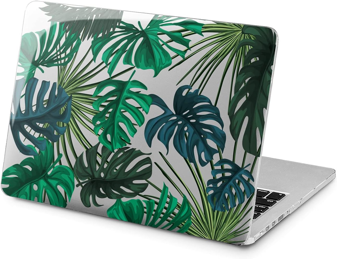 Hard Case Compatible for MacBook Pro 16 14 M3 M2 2023 M1 Pro 13 2022 Air 13 2021 Retina 2020 Mac 11 12 Pattern Protective Monstera Print Palm Leaves Design Plants Laptop Green Tropics Cover