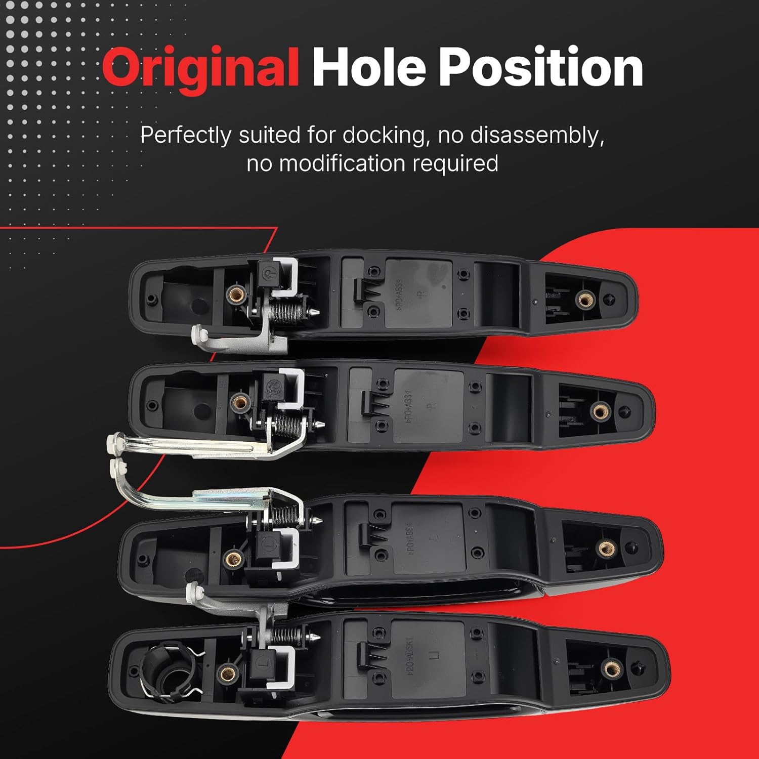 20954796 Upgrade Exterior Door Handle Black for 2007-2014 Chevy Silverado Tahoe Avalanche/Cadillac Escalade/GMC Sierra Yukon Replaces 20828237