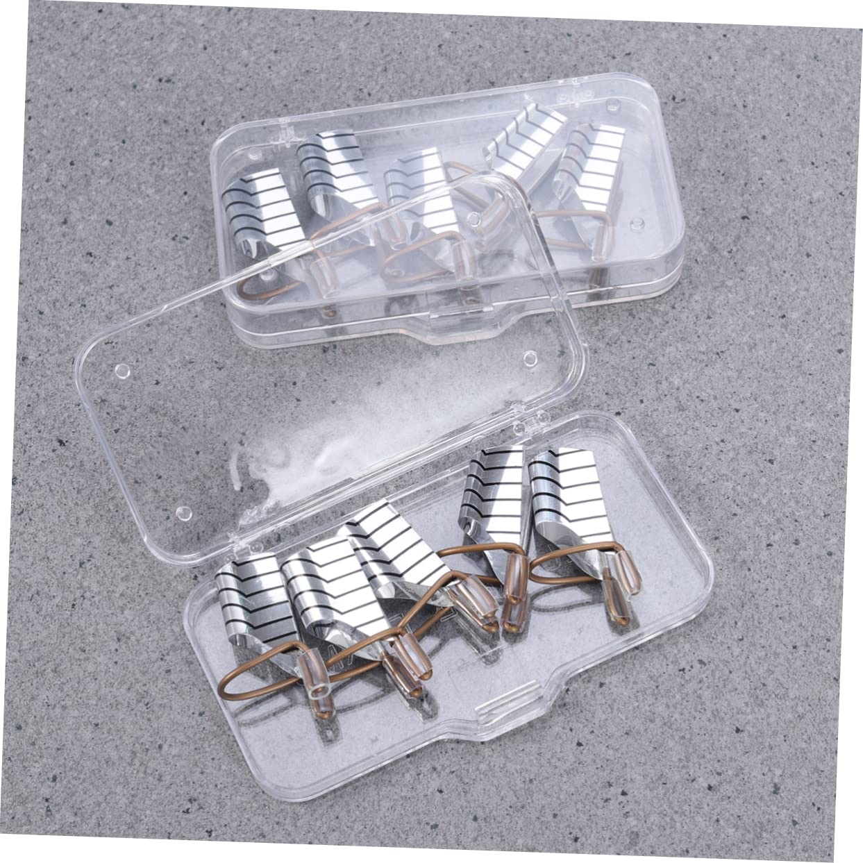 Housoutil 20pcs Reusable Nail Forms for French Nail Art Silver Foil Molds for Gel Builder for Salon Home Use for Design Extensions