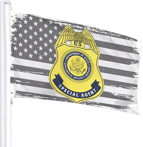 Miniatura 3 de Bandera del servicio de seguridad diplomática de Estados Unidos, bandera de brisa, banderas para exteriores, bandera para el hogar, bandera de
