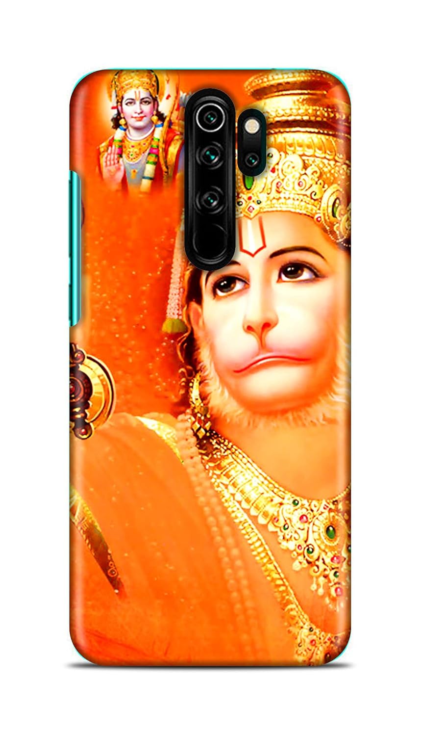 Daaduji Mobile Back Cover for Mi Redmi Note 8 Pro Hanumaan Ram Sita