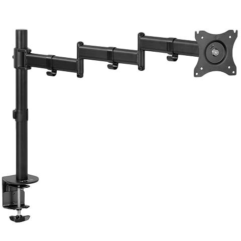 VIVO Single 13 to 32 inch Computer Monitor Desk Mount Extra Long Adjustable Arm VESA Stand for 1